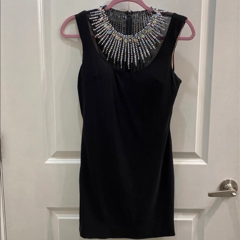 Black Homecoming Dress with Jewels